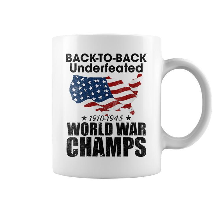 Back To Back Undefeated World War Champs Trend Coffee Mug