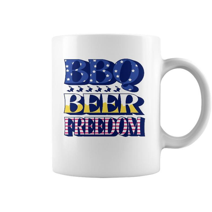 Bbq Beer Freedom 4Th Of July Coffee Mug