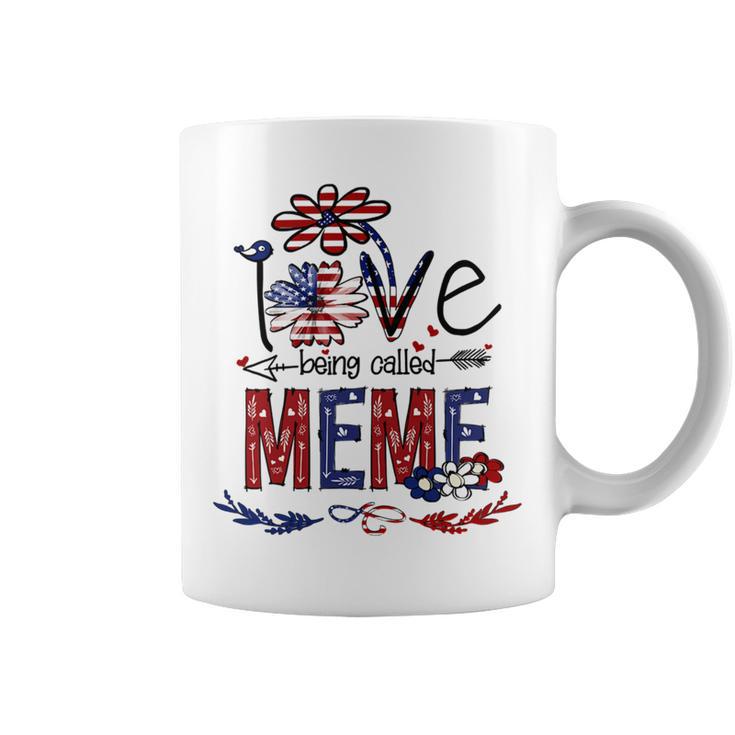 Being Called Meme Sunflower Usa Flag 684 Shirt Coffee Mug