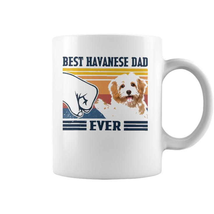 Best Havanese Dad Ever  Vintage Father Day Christmas Coffee Mug
