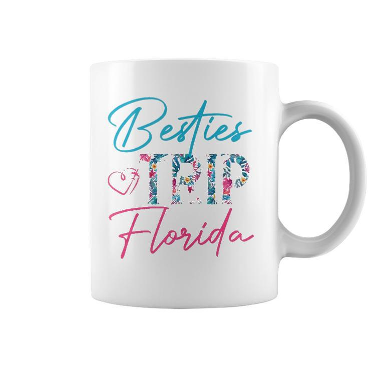 Besties Trip Florida Vacation Matching Best Friend  Coffee Mug