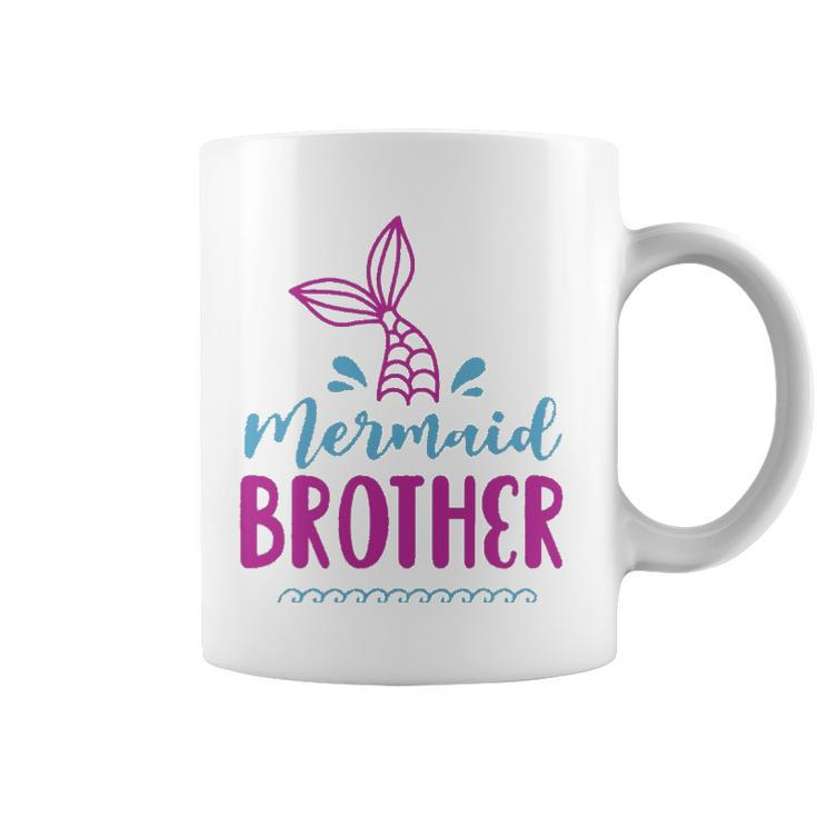 Birthday Mermaid Brother Matching Family For Boys Coffee Mug