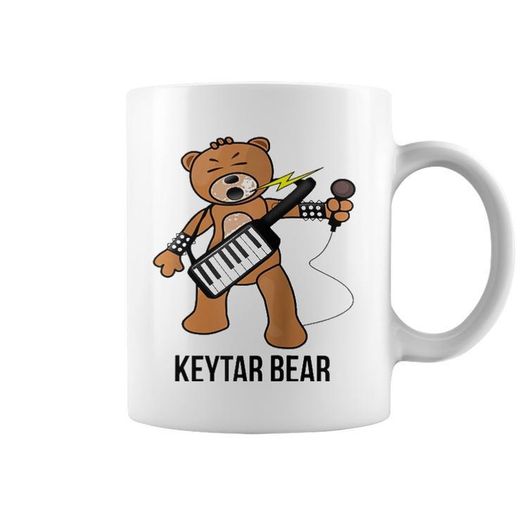 Boston Keytar Bear Street Performer Keyboard Playing Gift Raglan Baseball Tee Coffee Mug
