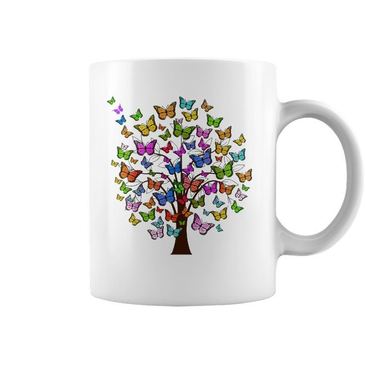 Butterflies On Tree For Butterfly Lovers Coffee Mug