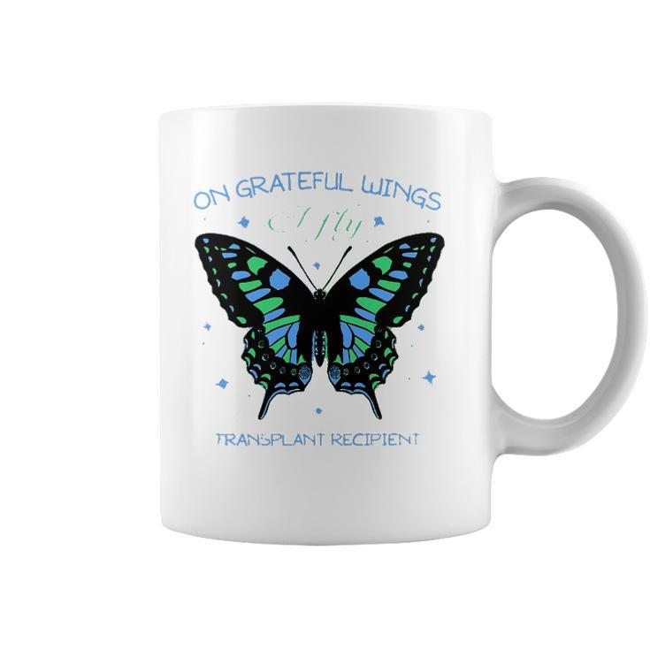 Butterfly On Grateful Wings I Fly Transplant Recipient Coffee Mug