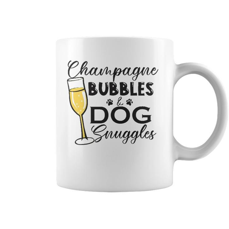 Champagne Bubbles & Dog Snuggles Dog Person Coffee Mug