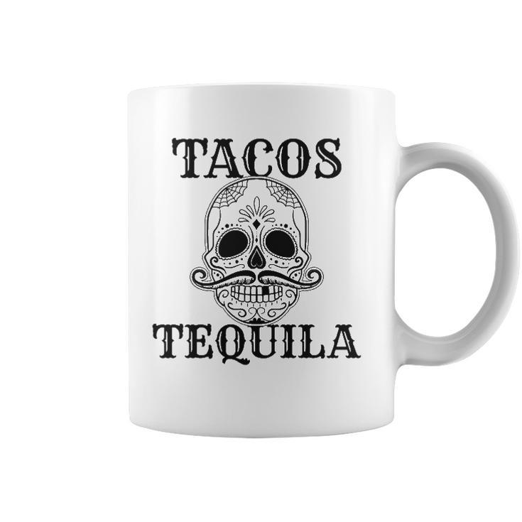 Cinco De Mayo Tacos & Tequila Sugar Skull Coffee Mug
