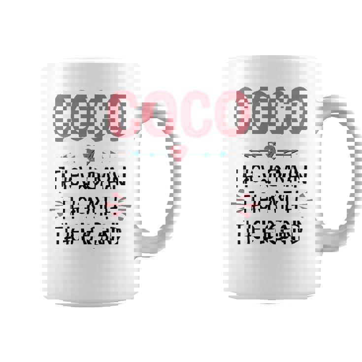 Coco Grandma Gift   Coco The Woman The Myth The Legend Coffee Mug