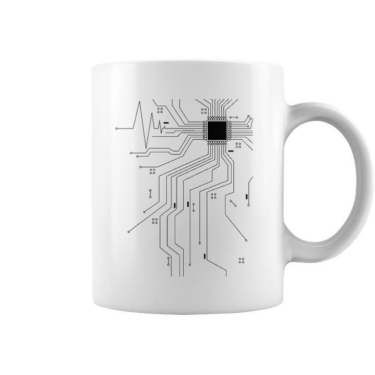 Computer Scientist Programmer Cpu Heart Board Funny Nerd Coffee Mug