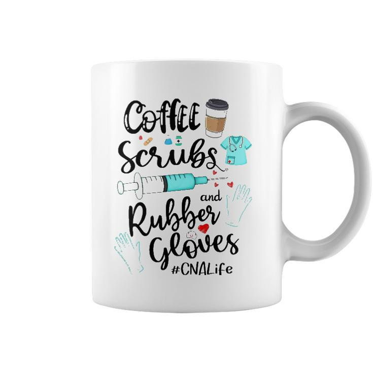 Cute Coffee Scrubs And Rubber Gloves Cna Life Coffee Mug