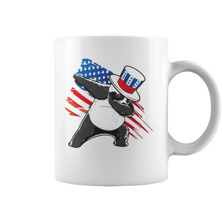 Dabbing Uncle Sam Panda 4Th Of July Coffee Mug
