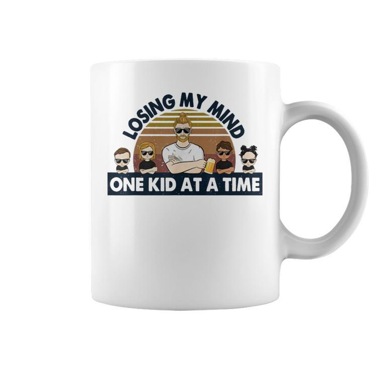 Dad Losing My Mind One Kid At A Time  Coffee Mug