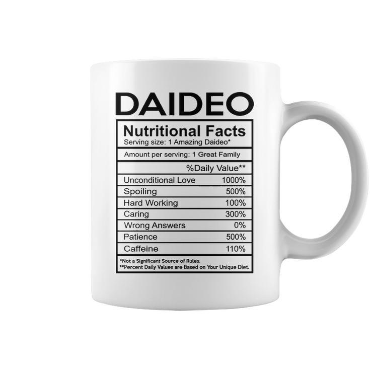 Daideo Grandpa Gift   Daideo Nutritional Facts Coffee Mug