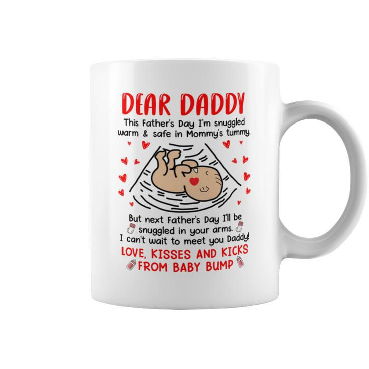 Dear Daddy I Cant Wait To Meet You Fathers Day Mug Coffee Mug
