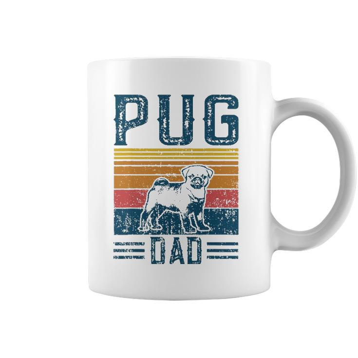 Dog Pug Papa - Vintage Pug Dad Coffee Mug