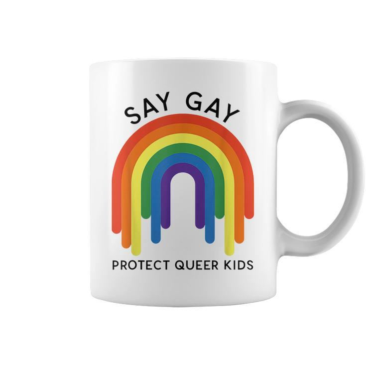 Dont Say Gay  Protect Trans Kids  Coffee Mug