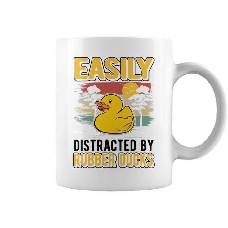 Easily Distracted By Rubber Ducks Duck V2 Coffee Mug