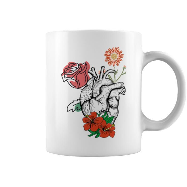 Flower Heart Spring  Happy  Coffee Mug