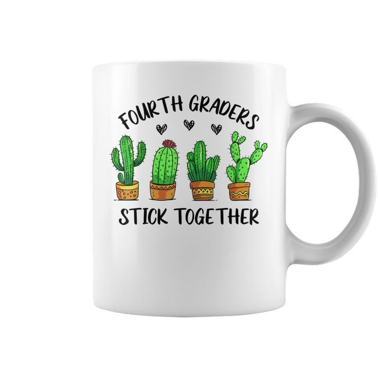 Fourth Graders Stick Together Cactus 4Th Grade Teacher Lover  Coffee Mug