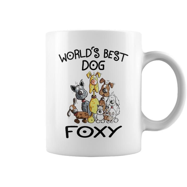 Foxy Grandma Gift   Worlds Best Dog Foxy Coffee Mug