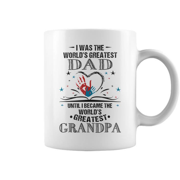 From Worlds Greatest Dad To Worlds Greatest Grandpa  34 Trending Shirt Coffee Mug