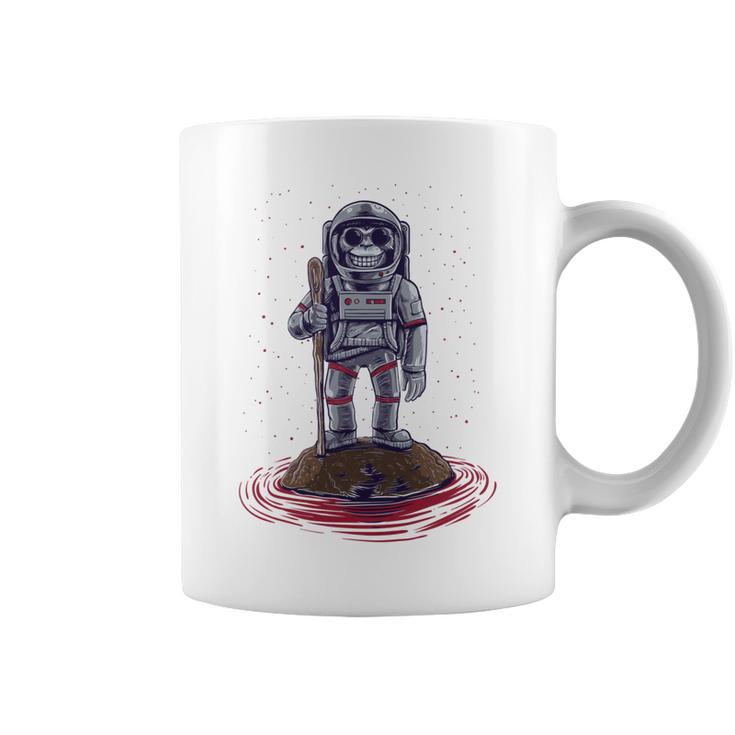 Funny Astronaut Monkey V3 Coffee Mug