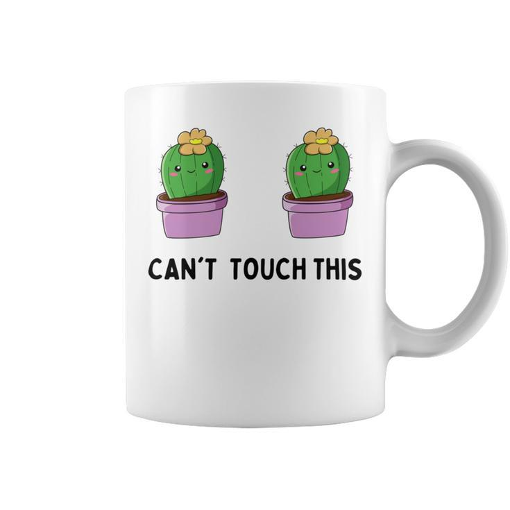 Funny Cactus Cant Touch This Coffee Mug
