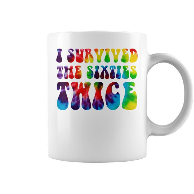 Funny I Survived The Sixties Twice  Birthday Gift 60S  Coffee Mug