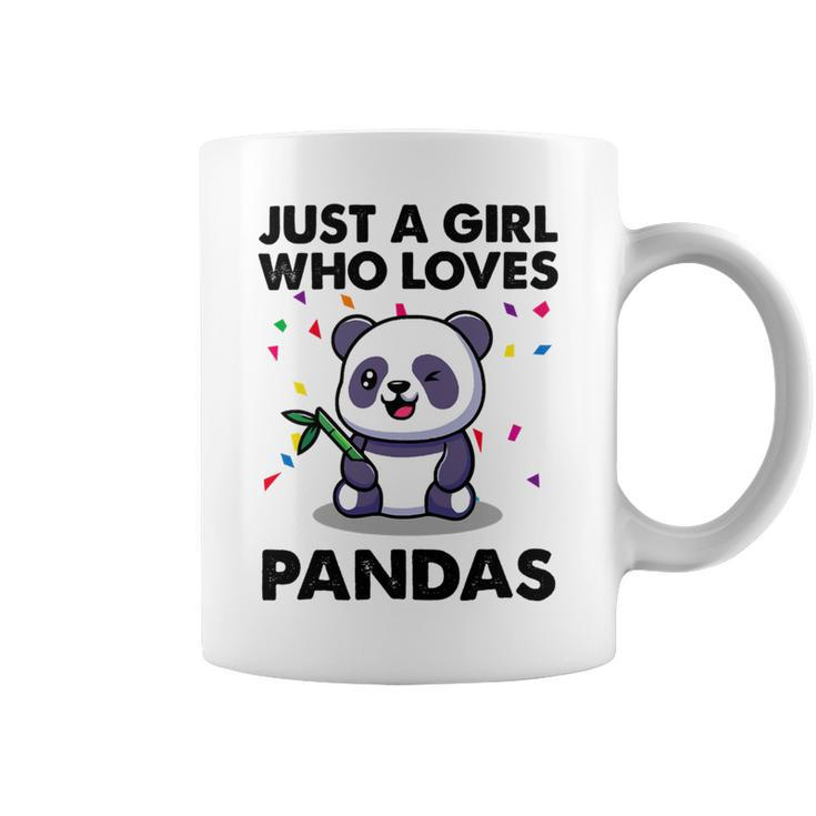Funny Just A Girl Who Loves Pandas 651 Shirt Coffee Mug