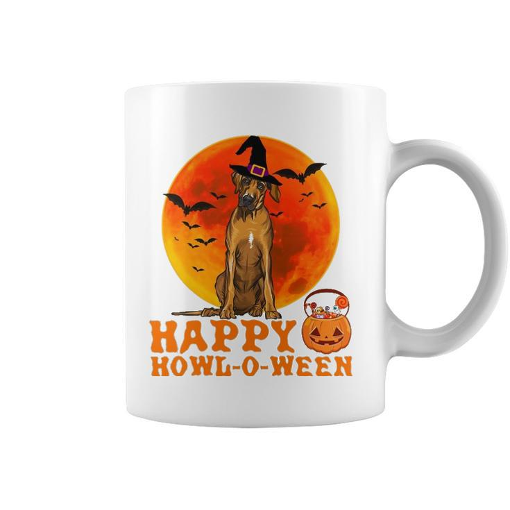 Funny Rhodesian Ridgeback Dog Halloween Happy Howl-O-Ween Coffee Mug
