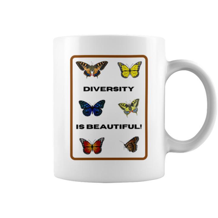 Funny  The Butterfly Diversity Is Beatifull Tshirt Coffee Mug