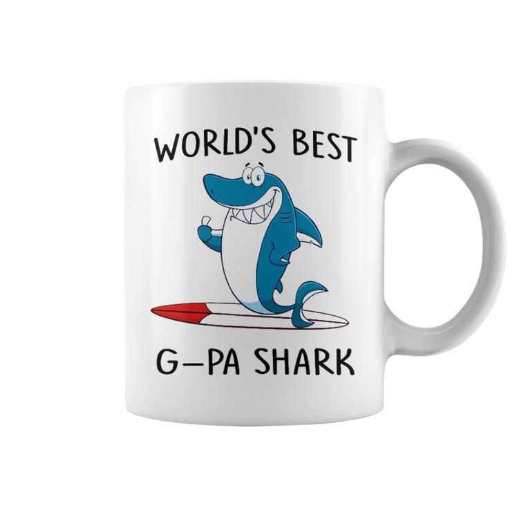 G Pa Grandpa Gift   Worlds Best G Pa Shark Coffee Mug