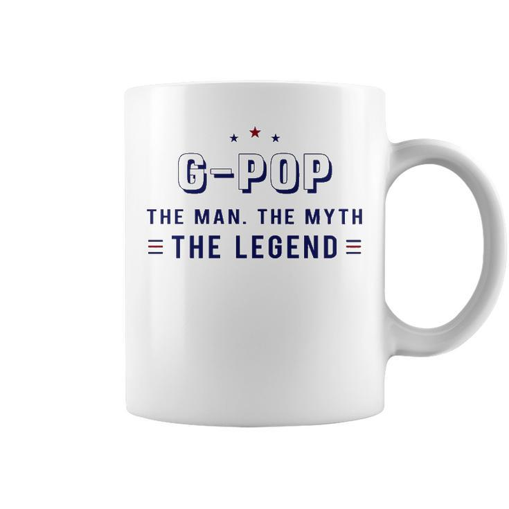 G Pop Grandpa Gift   G Pop The Man The Myth The Legend V4 Coffee Mug