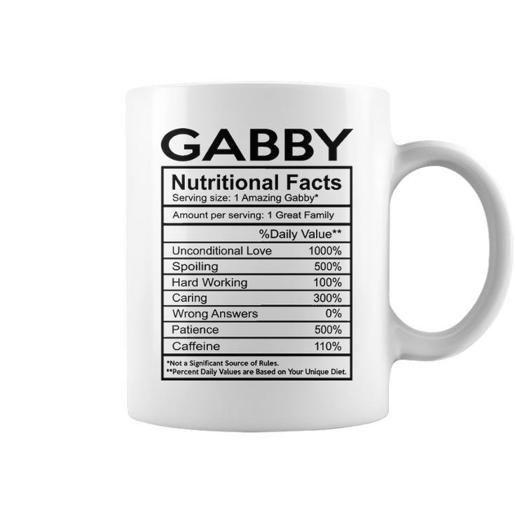 Gabby Grandma Gift   Gabby Nutritional Facts Coffee Mug