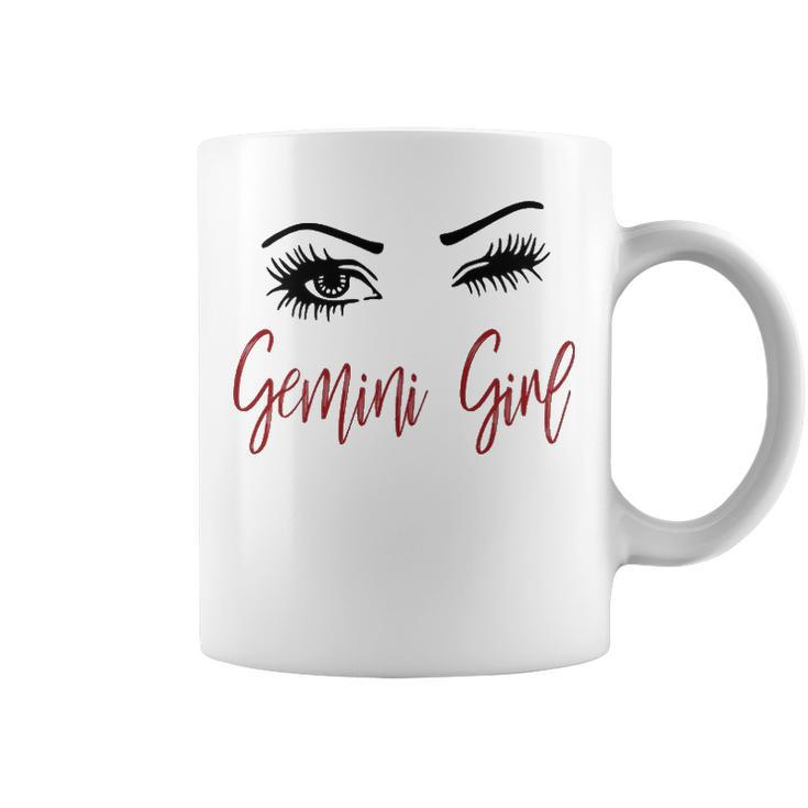 Gemini Girl Gift   Gemini Girl Wink Eyes Coffee Mug