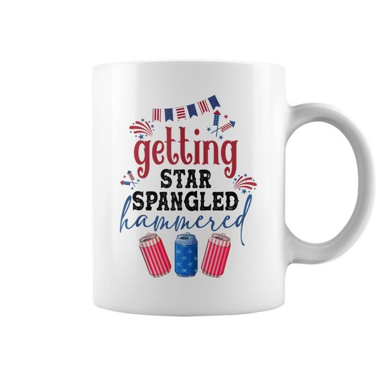 Getting Star Spangle Hammered America Western 4Th Of July  Coffee Mug