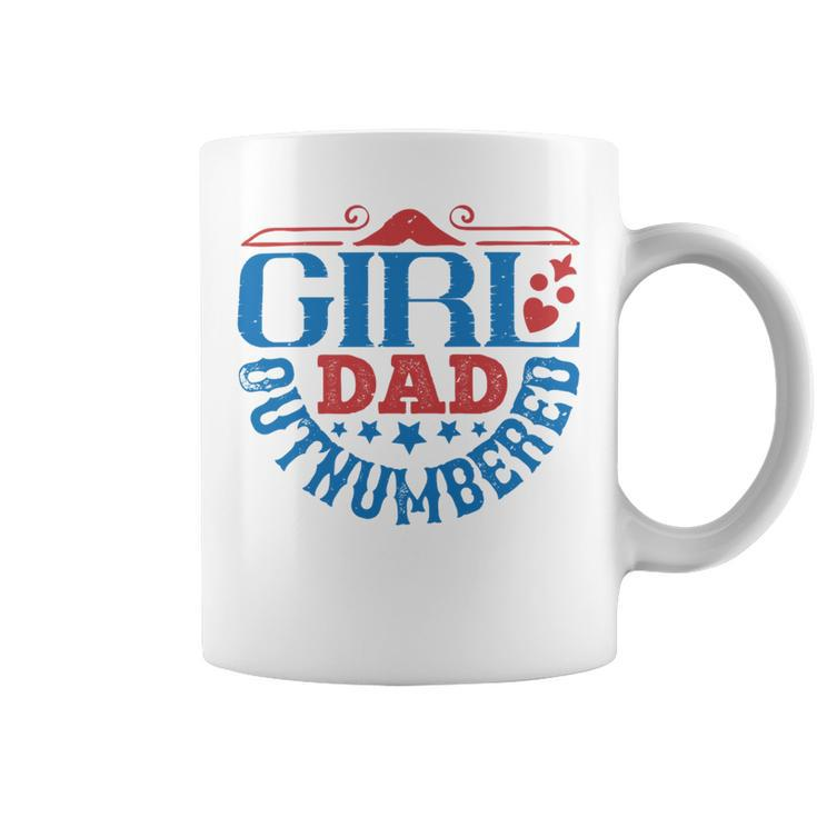 Girl Dad Outnumbered Coffee Mug