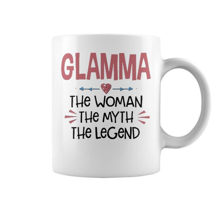 Glamma Grandma Gift   Glamma The Woman The Myth The Legend Coffee Mug