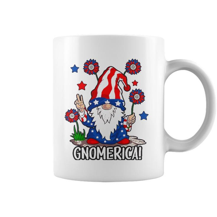 Gnomes 4Th Of July Women Gnomerica Girls American Flag Coffee Mug
