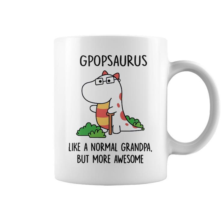 Gpop Grandpa Gift   Gpopsaurus Like A Normal Grandpa But More Awesome Coffee Mug