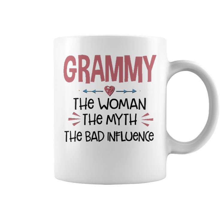 Grammy Grandma Gift   Grammy The Woman The Myth The Bad Influence Coffee Mug