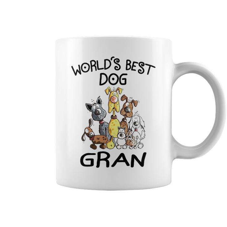 Gran Grandma Gift   Worlds Best Dog Gran Coffee Mug