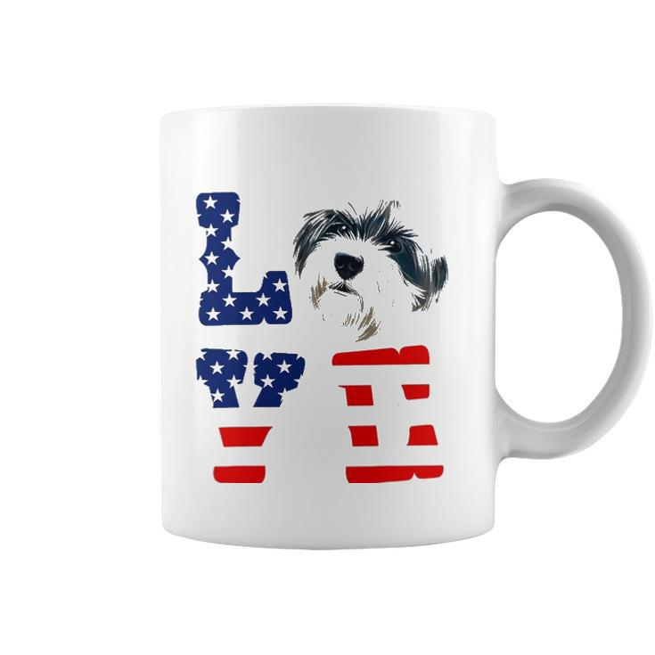 Havanese Love Dog American Flag 4Th Of July Usa Coffee Mug
