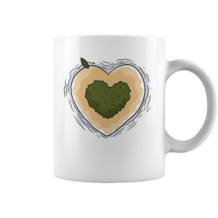 Heart Island Travel Boating Lover Coffee Mug