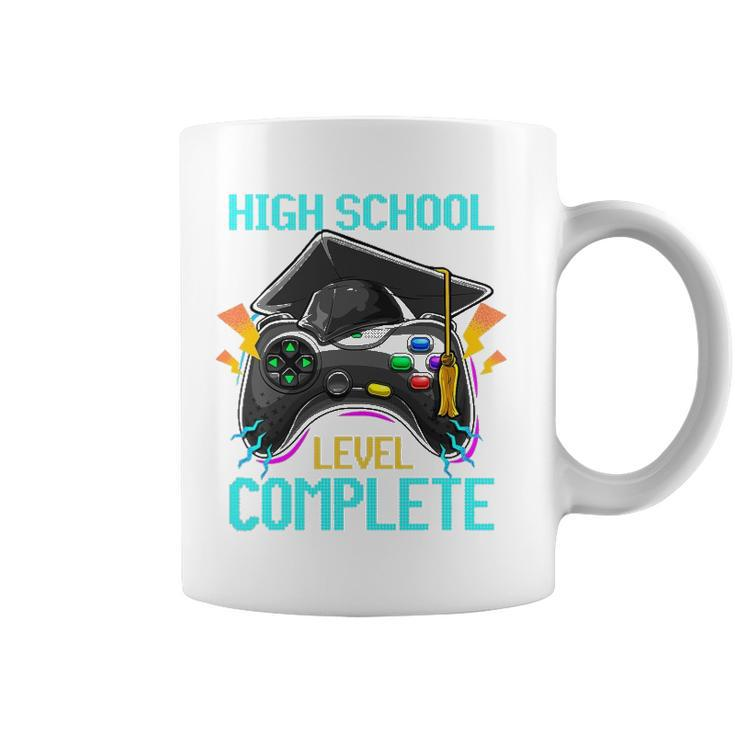High School Level Complete Graduation 2022 Gamer Gift Coffee Mug