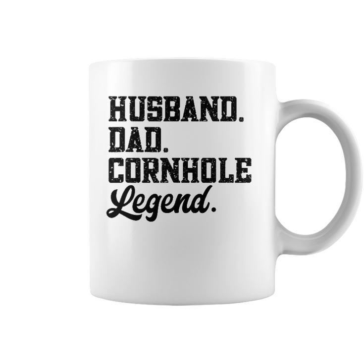 Husband Dad Cornhole Legend Bean Bag Lover Coffee Mug