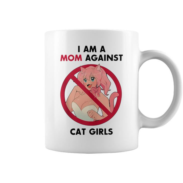 I Am A Mom Against Cat Girls V2 Coffee Mug