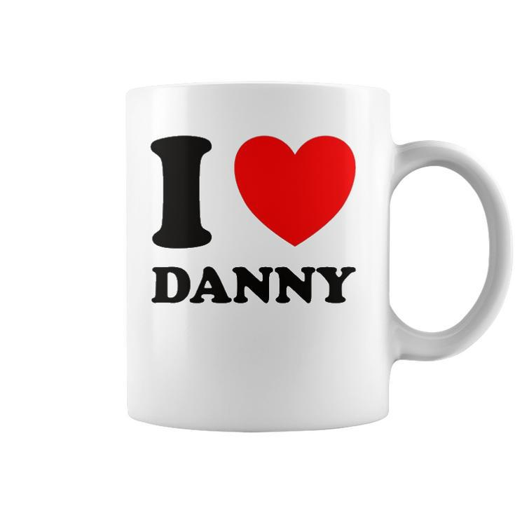 I Love Danny Red Heart Coffee Mug