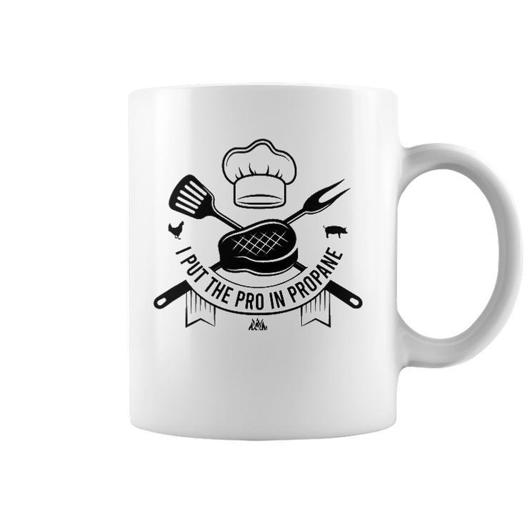 I Put The Pro In Propane Funny Bbq Pitmaster Gas Grilling Coffee Mug