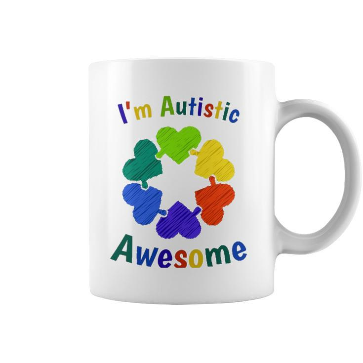 Im Autistic Means Im Awesome Autism Awareness Coffee Mug